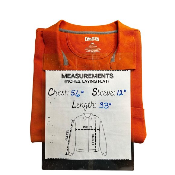 Duluth Trading Co Polo Shirt Mens 2XL Orange 100% Cotton Workwear Casual Classic - Picture 4 of 6